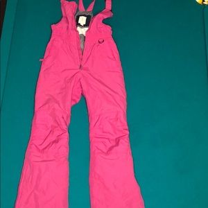 Lands End girls Ski snow bibs